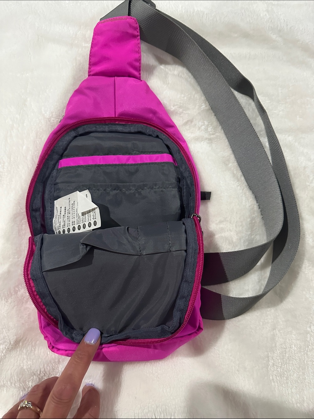 WATERFLY Crossbody Sling Bag 13” x 7” Hiking Biking Running Adventure Travel - Picture 3 of 15
